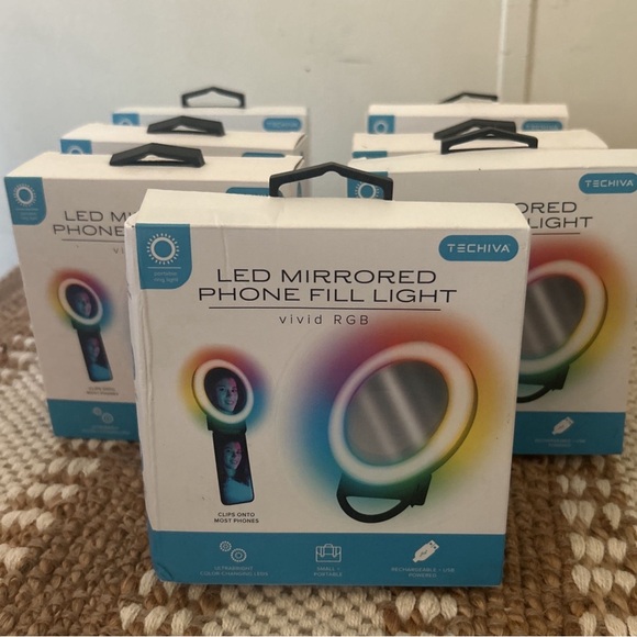 NEW LED MIRRORED PHONE LIGHT - Picture 1 of 2